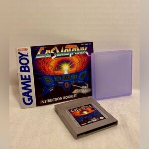 Cosmo Tank (Nintendo Gameboy 1990) Original Tested Manual & Case